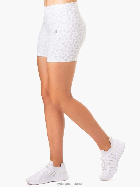 Ryderwear Amazon High Waisted Shorts Snow Leopard Women Clothing 4Z2T661