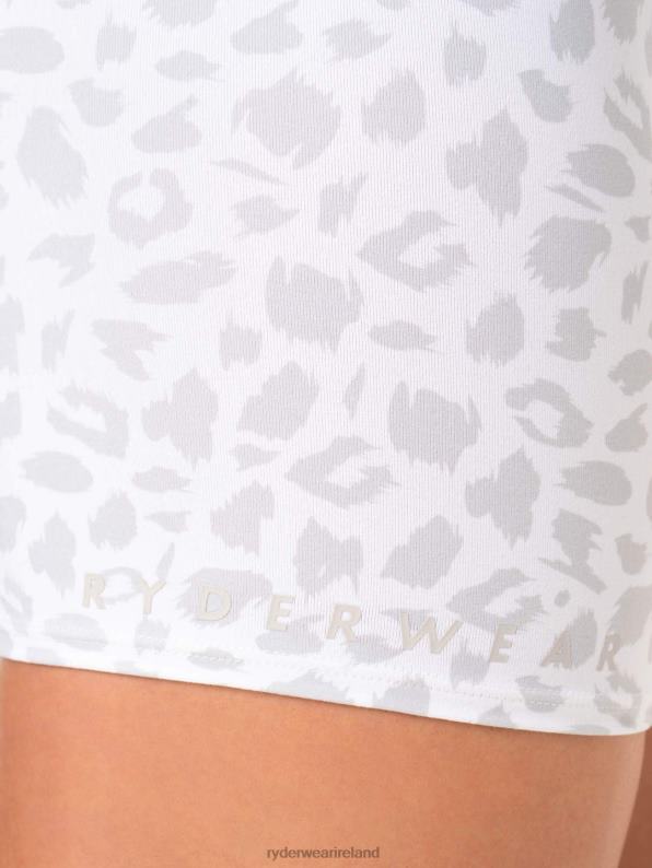 Ryderwear Amazon High Waisted Shorts Snow Leopard Women Clothing 4Z2T661