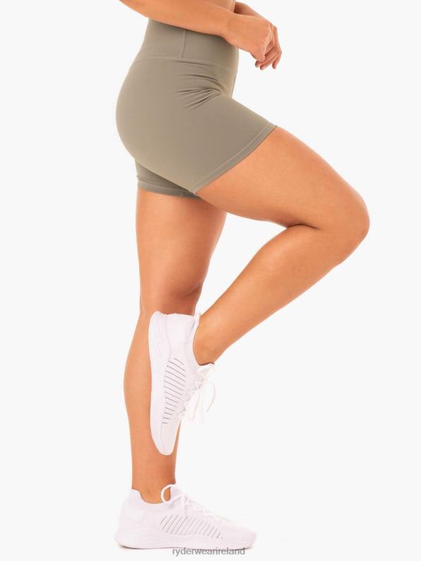 Ryderwear Base High Waisted Shorts Khaki Women Clothing 4Z2T648