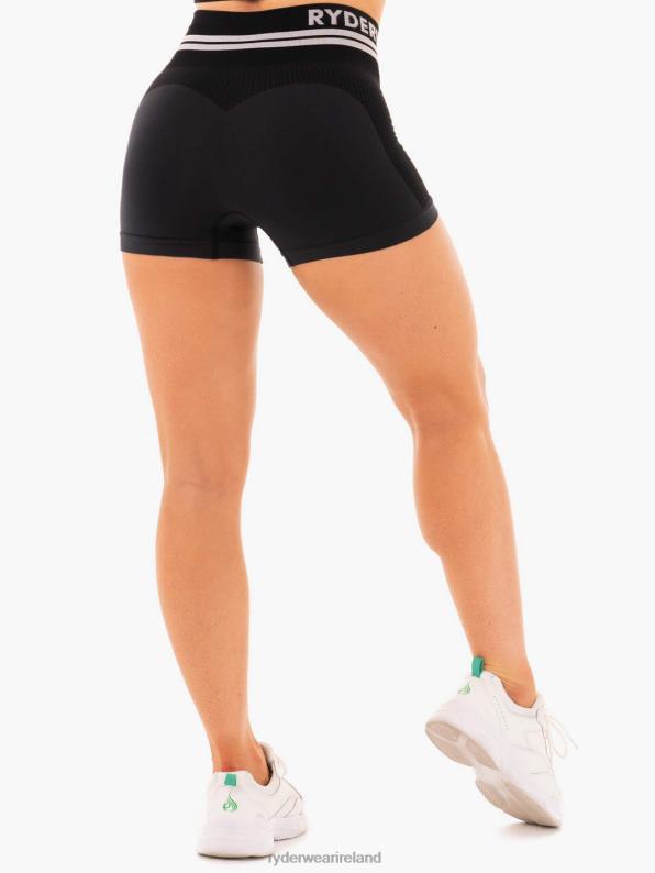 Ryderwear Freestyle Seamless High Waisted Shorts Black Women Clothing 4Z2T734