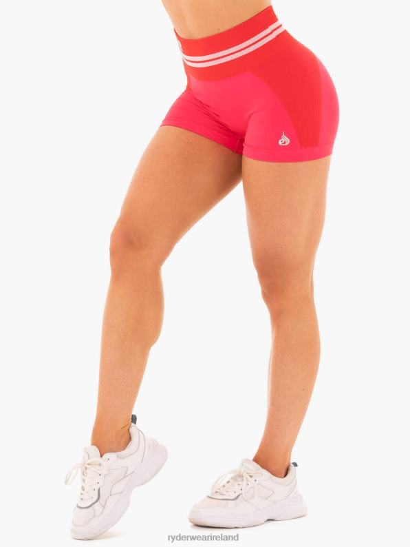 Ryderwear Freestyle Seamless High Waisted Shorts Red Women Clothing 4Z2T735