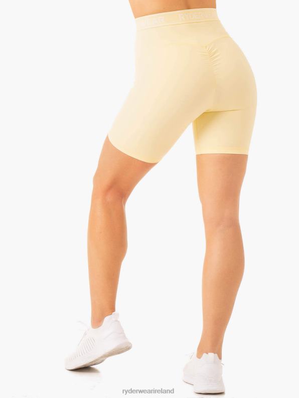 Ryderwear Level Up High Waisted Scrunch Shorts Butter Women Clothing 4Z2T592