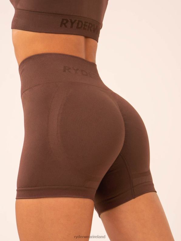 Ryderwear Lift Scrunch Seamless Shorts Chocolate Women Clothing 4Z2T514