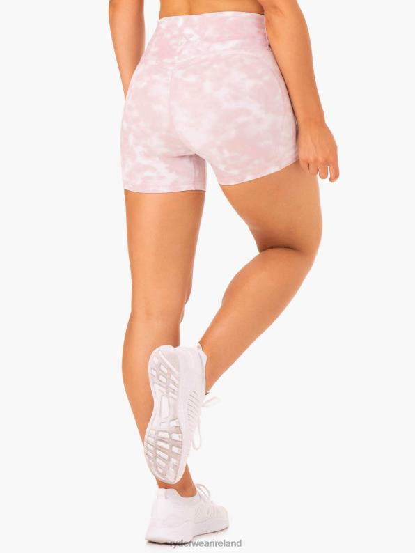 Ryderwear Mid Length Shorts Mauve Pink Tie Dye Women Clothing 4Z2T644