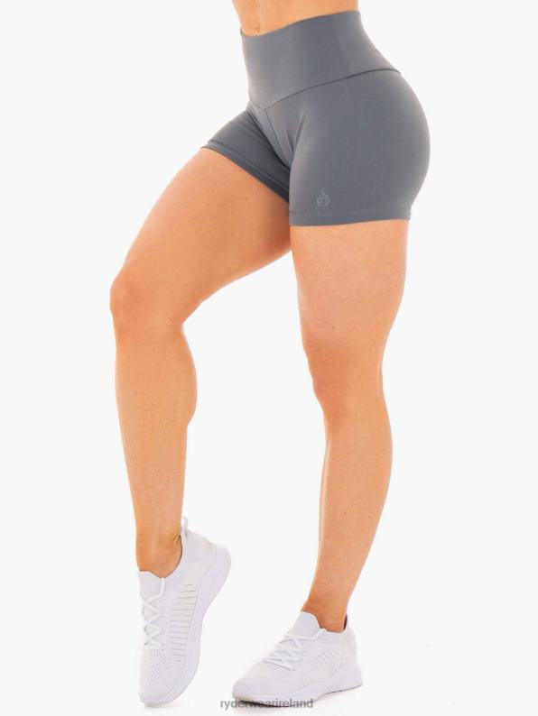 Ryderwear Motion High Waisted Shorts Charcoal Women Clothing 4Z2T700