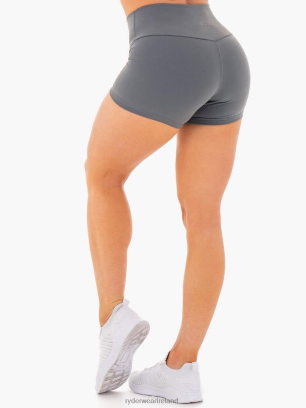 Ryderwear Motion High Waisted Shorts Charcoal Women Clothing 4Z2T700
