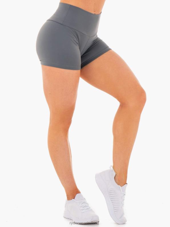 Ryderwear Motion High Waisted Shorts Charcoal Women Clothing 4Z2T700