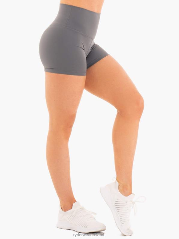 Ryderwear Nkd High Waisted Shorts Charcoal Women Clothing 4Z2T716