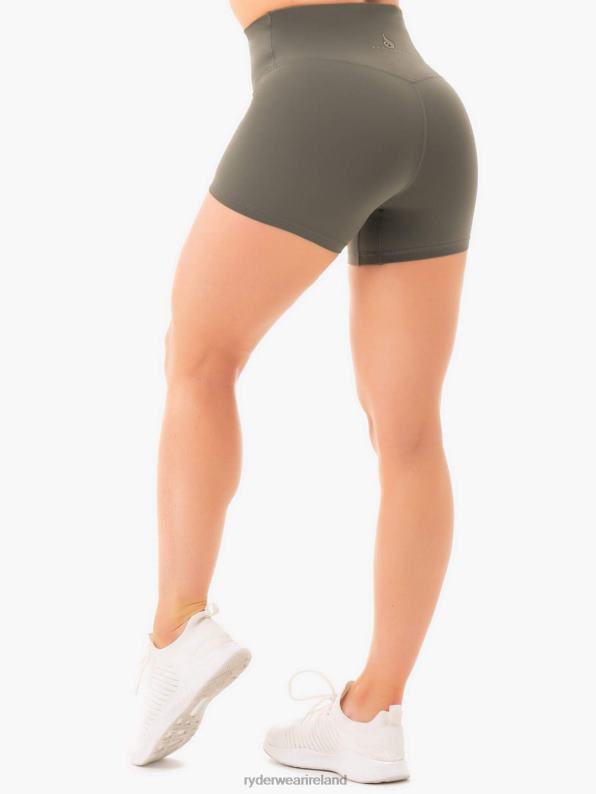 Ryderwear Nkd High Waisted Shorts Khaki Women Clothing 4Z2T707