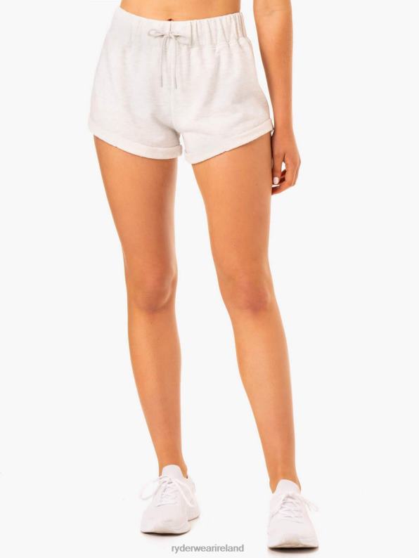 Ryderwear Off Duty Fleece Shorts Snow Grey Marl Women Clothing 4Z2T653