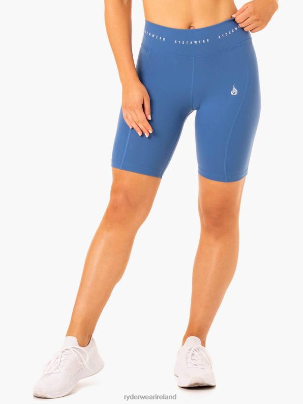 Ryderwear Reflex High Waisted Bike Shorts Blue Women Clothing 4Z2T639