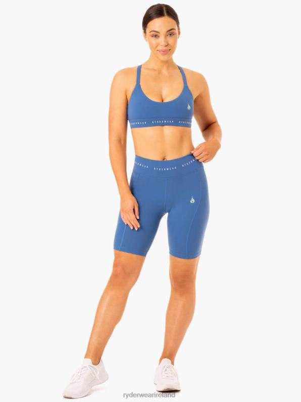 Ryderwear Reflex High Waisted Bike Shorts Blue Women Clothing 4Z2T639