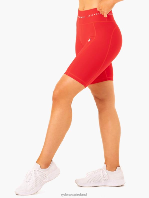 Ryderwear Reflex High Waisted Bike Shorts Red Women Clothing 4Z2T638