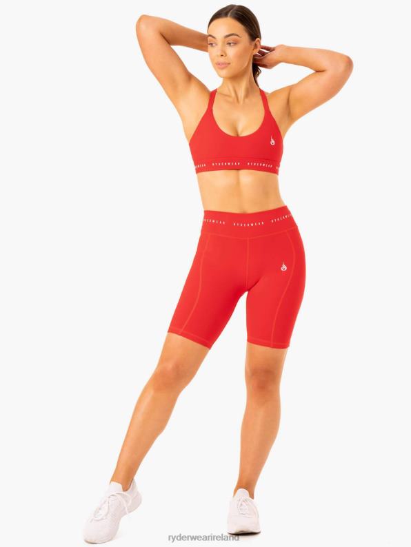 Ryderwear Reflex High Waisted Bike Shorts Red Women Clothing 4Z2T638