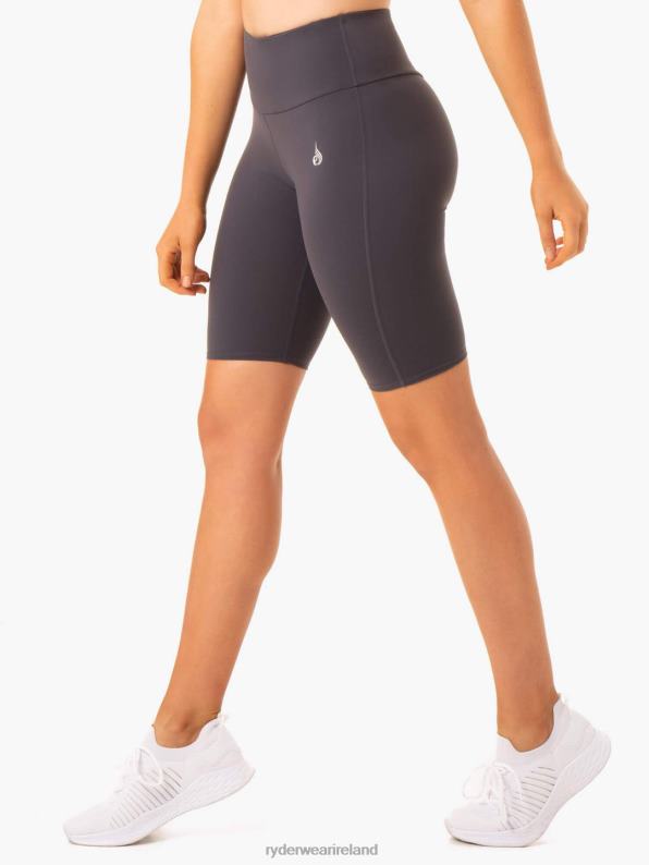 Ryderwear Staples Scrunch Bum Bike Shorts Charcoal Women Clothing 4Z2T680