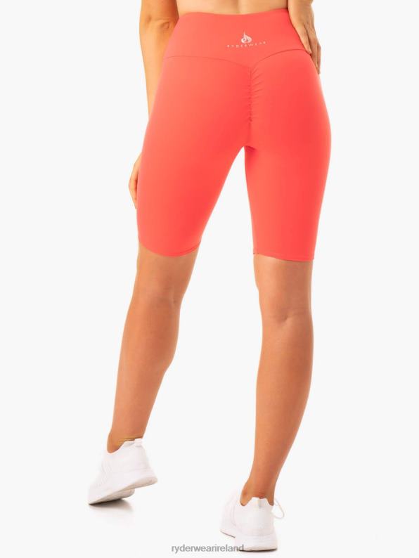 Ryderwear Staples Scrunch Bum Bike Shorts Coral Women Clothing 4Z2T681