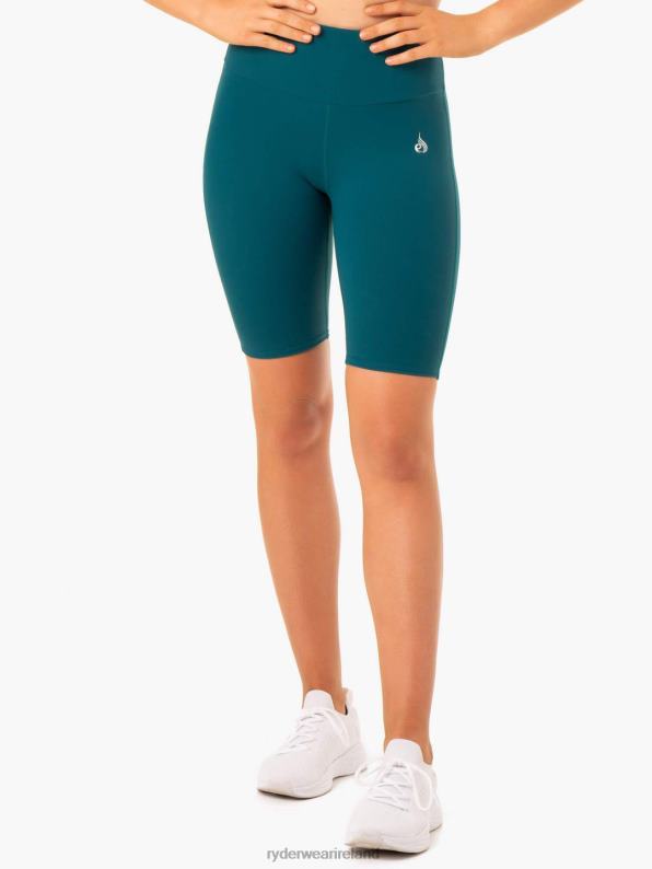 Ryderwear Staples Scrunch Bum Bike Shorts Emerald Women Clothing 4Z2T682