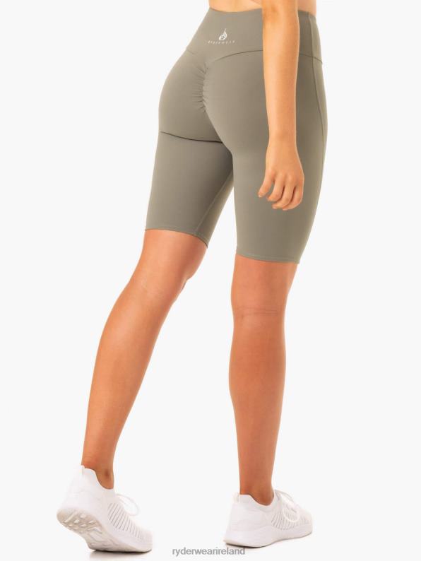 Ryderwear Staples Scrunch Bum Bike Shorts Khaki Women Clothing 4Z2T684
