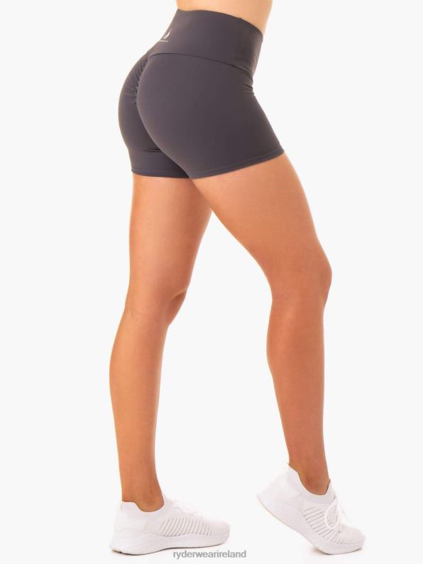 Ryderwear Staples Scrunch Bum Booty Shorts Charcoal Women Clothing 4Z2T664
