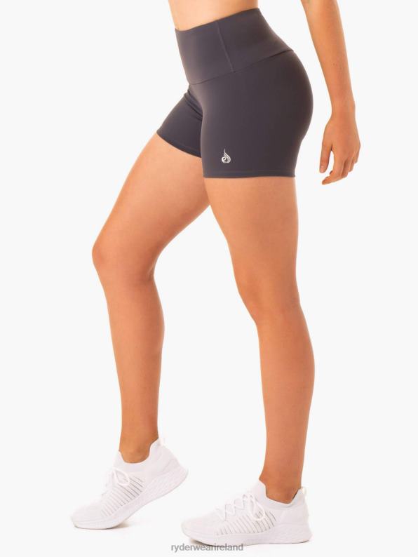 Ryderwear Staples Scrunch Bum Booty Shorts Charcoal Women Clothing 4Z2T664