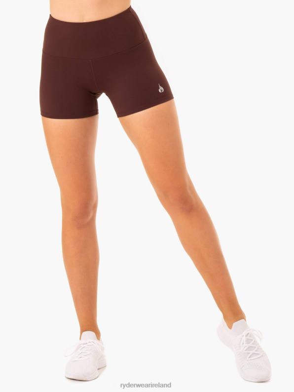 Ryderwear Staples Scrunch Bum Booty Shorts Chocolate Women Clothing 4Z2T666