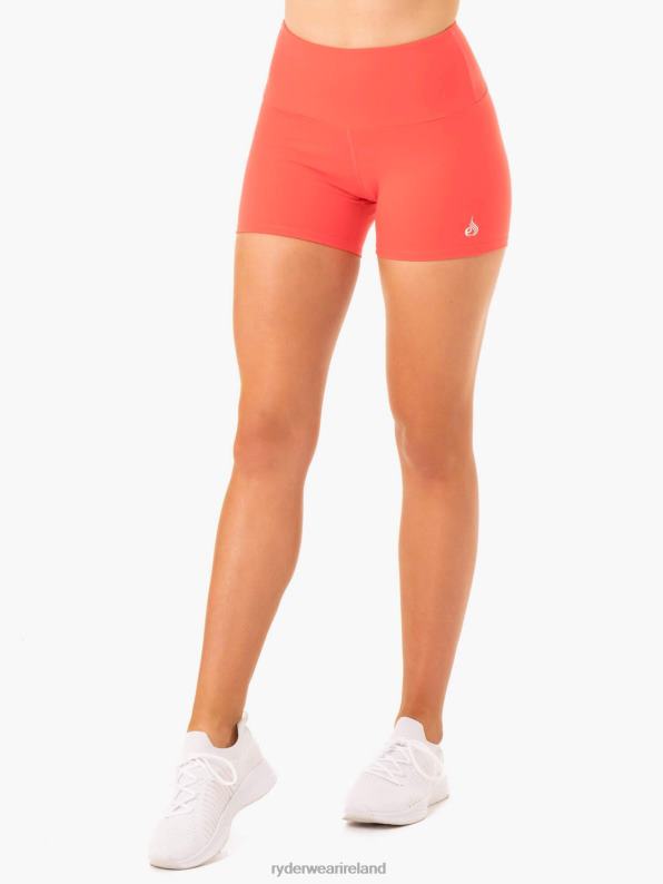 Ryderwear Staples Scrunch Bum Booty Shorts Coral Women Clothing 4Z2T668