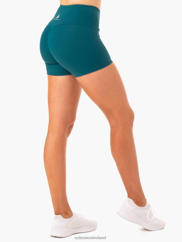 Ryderwear Staples Scrunch Bum Booty Shorts Emerald Women Clothing 4Z2T669