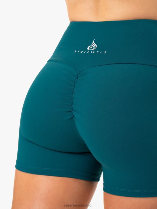 Ryderwear Staples Scrunch Bum Booty Shorts Emerald Women Clothing 4Z2T669