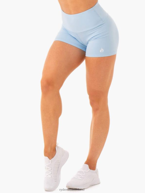 Ryderwear Staples Scrunch Bum Booty Shorts Sky Blue Women Clothing 4Z2T691