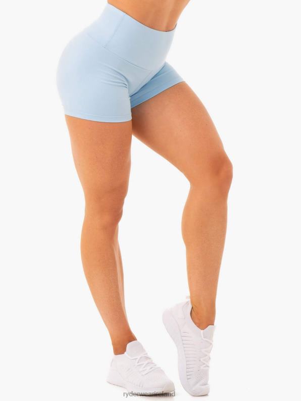Ryderwear Staples Scrunch Bum Booty Shorts Sky Blue Women Clothing 4Z2T691
