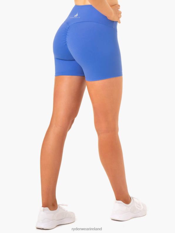 Ryderwear Staples Scrunch Bum Mid Length Shorts Iris Blue Women Clothing 4Z2T679