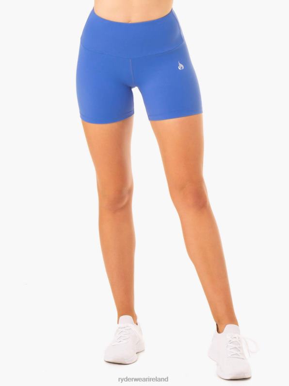 Ryderwear Staples Scrunch Bum Mid Length Shorts Iris Blue Women Clothing 4Z2T679
