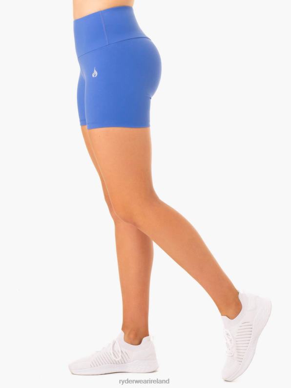 Ryderwear Staples Scrunch Bum Mid Length Shorts Iris Blue Women Clothing 4Z2T679