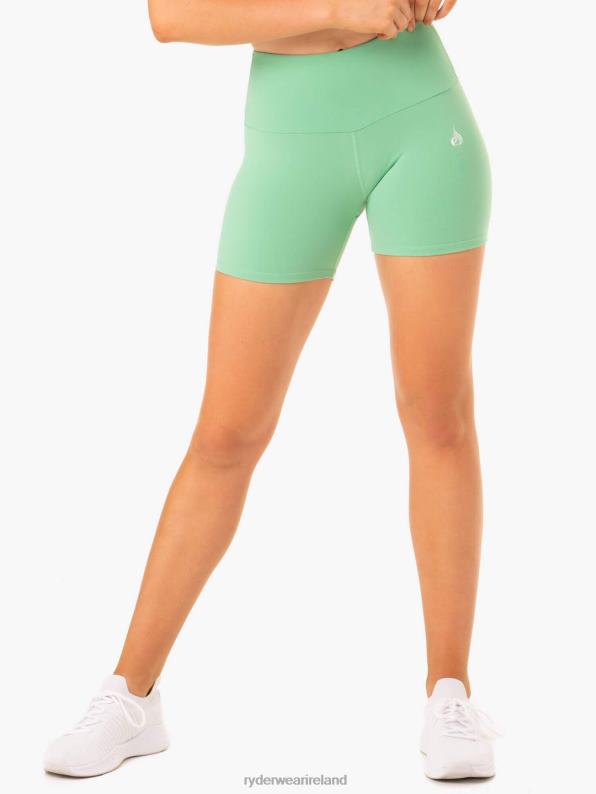 Ryderwear Staples Scrunch Bum Mid Length Shorts Neomint Women Clothing 4Z2T677