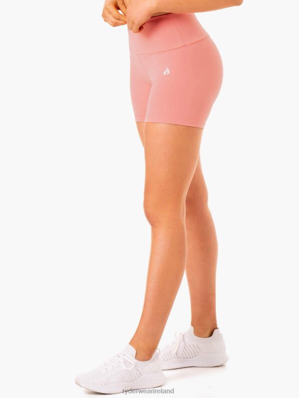 Ryderwear Staples Scrunch Bum Mid Length Shorts Rose Pink Women Clothing 4Z2T635