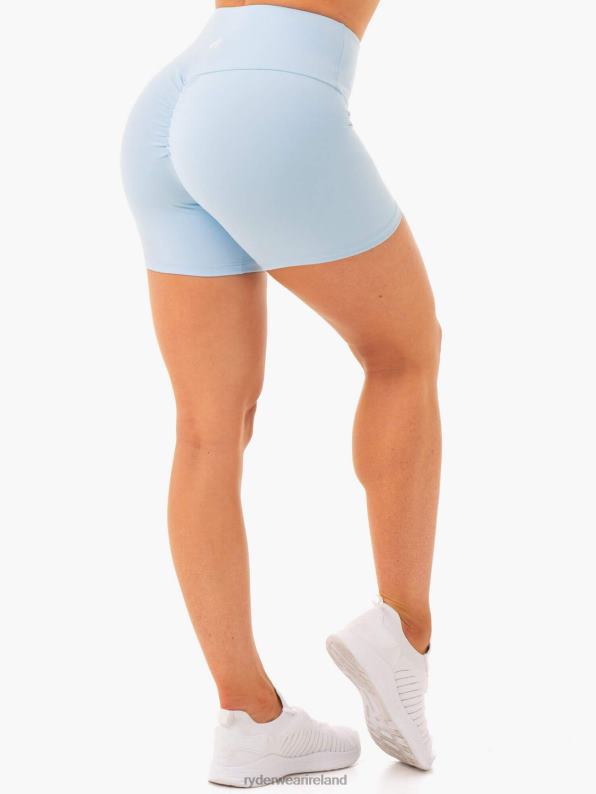 Ryderwear Staples Scrunch Bum Mid Length Shorts Sky Blue Women Clothing 4Z2T689