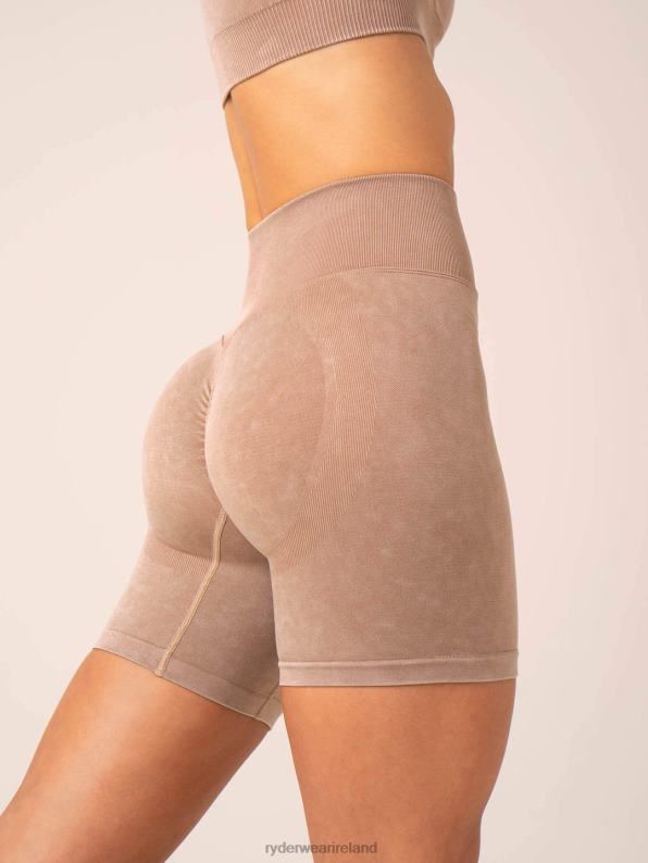 Ryderwear Stonewash Scrunch Seamless Shorts Tan Stonewash Women Clothing 4Z2T525