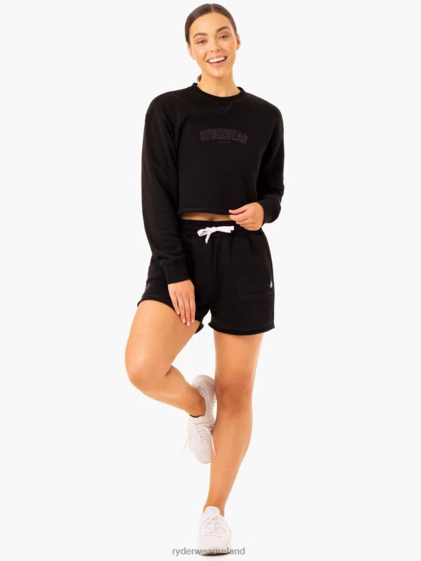 Ryderwear Ultimate Longline Track Shorts Black Women Clothing 4Z2T636