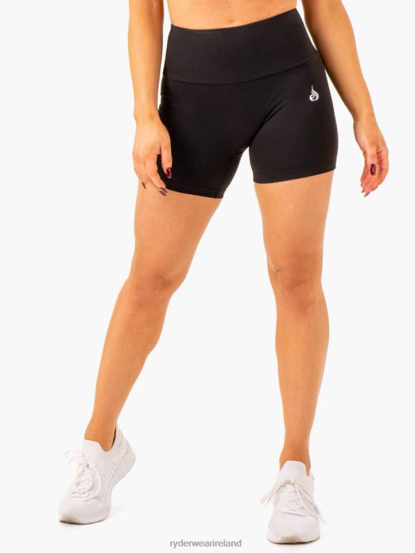 Ryderwear Vital Mid Length Scrunch Shorts Black Women Clothing 4Z2T622