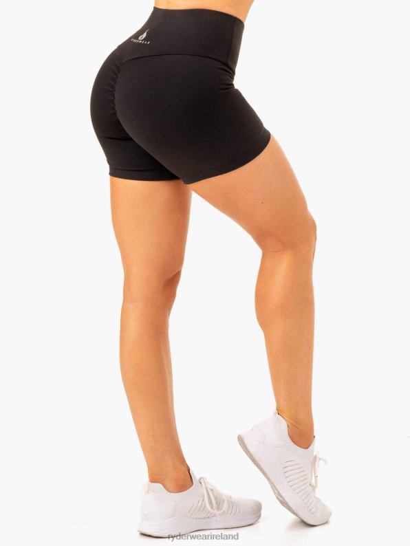 Ryderwear Vital Mid Length Scrunch Shorts Black Women Clothing 4Z2T622