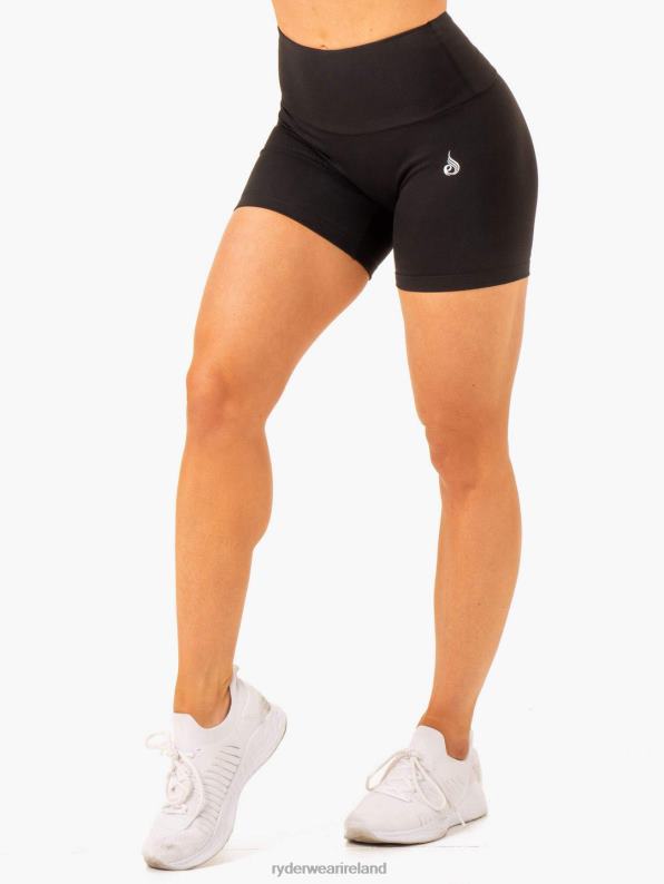 Ryderwear Vital Mid Length Scrunch Shorts Black Women Clothing 4Z2T622