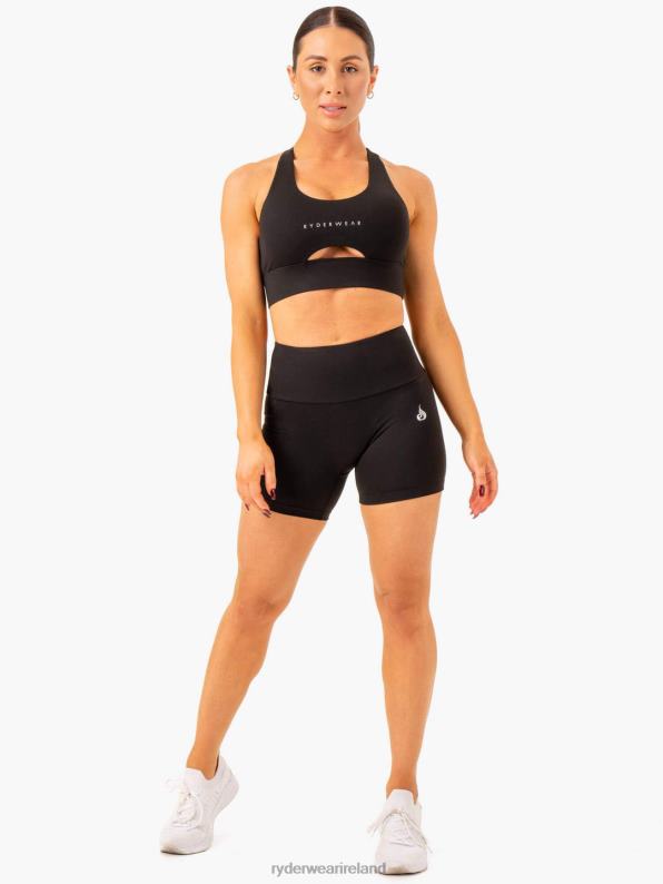 Ryderwear Vital Mid Length Scrunch Shorts Black Women Clothing 4Z2T622