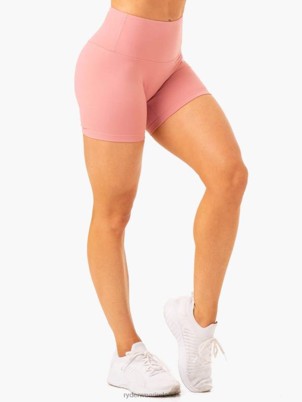 Ryderwear Vital Mid Length Scrunch Shorts Blush Pink Women Clothing 4Z2T623