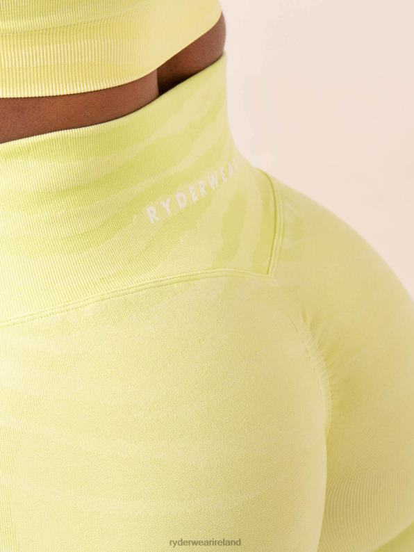 Ryderwear Zebra Seamless Shorts Lime Zebra Women Clothing 4Z2T534
